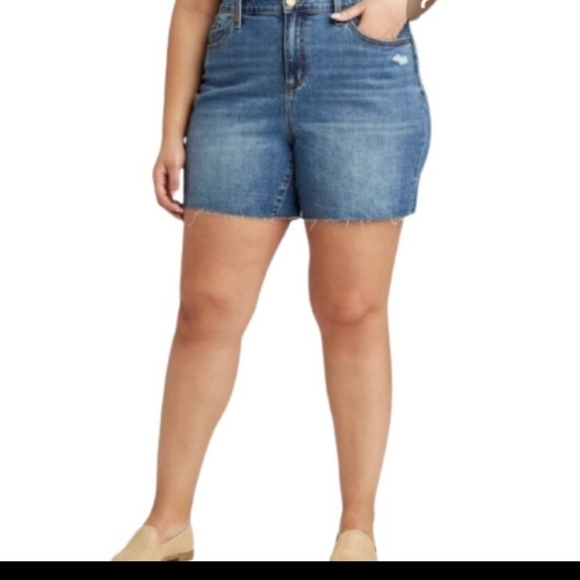 Universal Thread Denim High Rise Shorts Size 18W - Picture 2 of 8